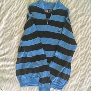 👔 Chaps stripe zip dress sweater